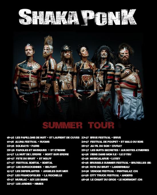 Shaka ponk summer tour 2018