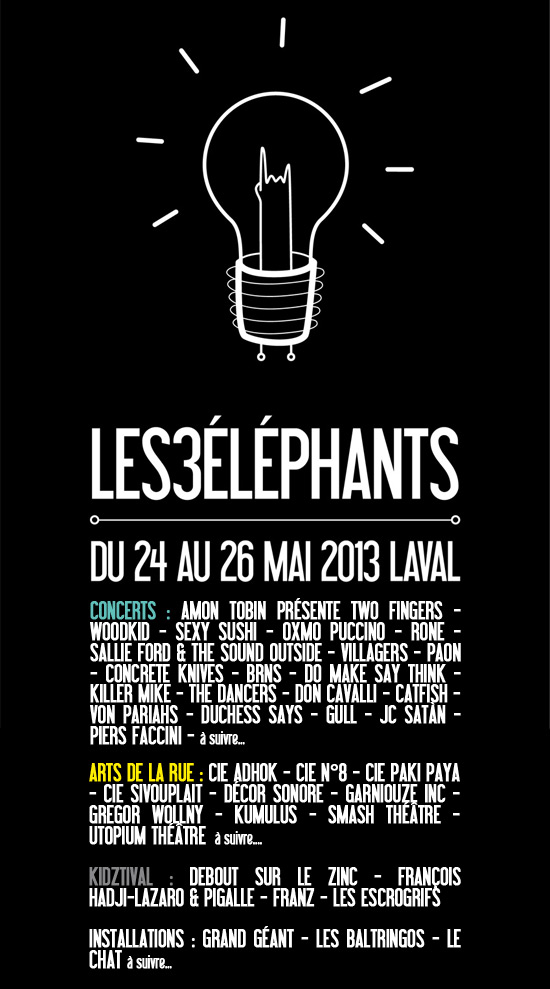 Festival les 3 éléphants 2013