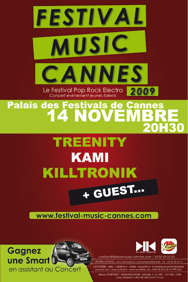 Festival music cannes le 14 novembre