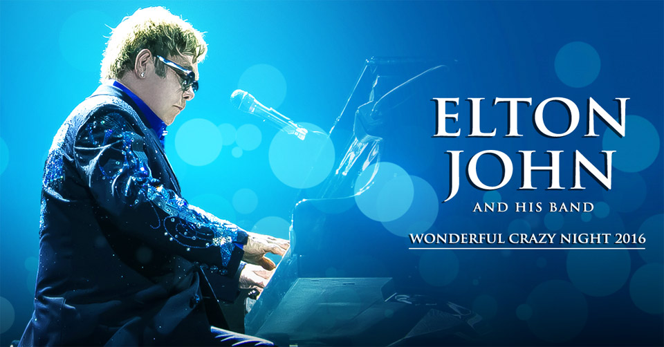 Elton john wonderful crazy night 2016 poster