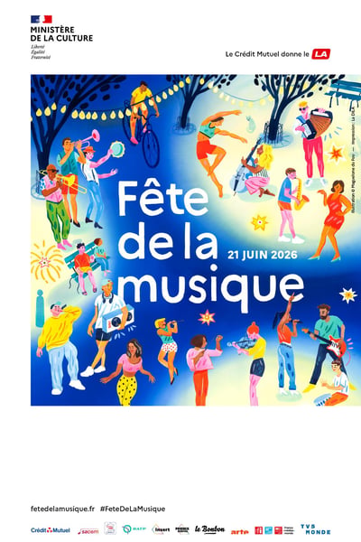 L'affiche de la Fête de la Musique 2026, illustrée par Maguelone du Fou