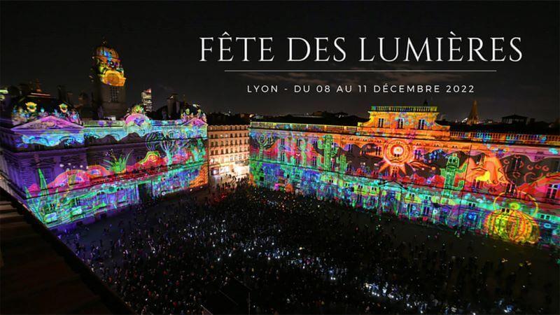 Edition 2022 de la Fête des Lumières en décembre à Lyon