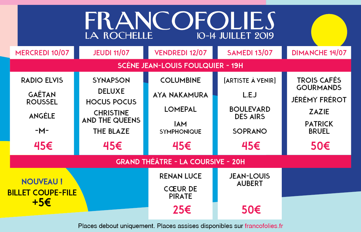 Franco 2019 la suite de la programmation