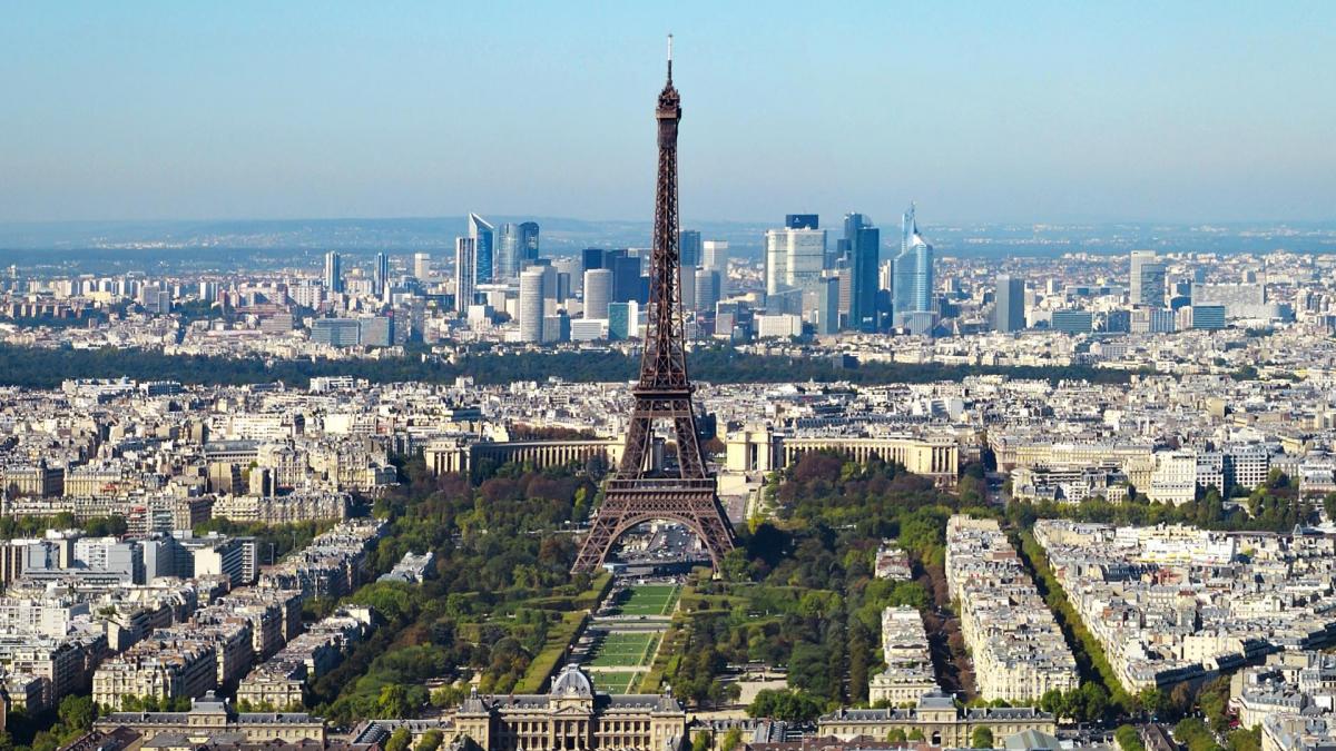 Paris vue d ensemble tour eiffel